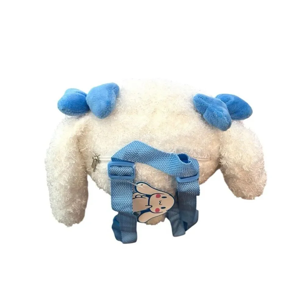 Hello Kitty Cinnnamoroll Plush Backpack Faux Fur Pillow Large Pajama Bag NWT